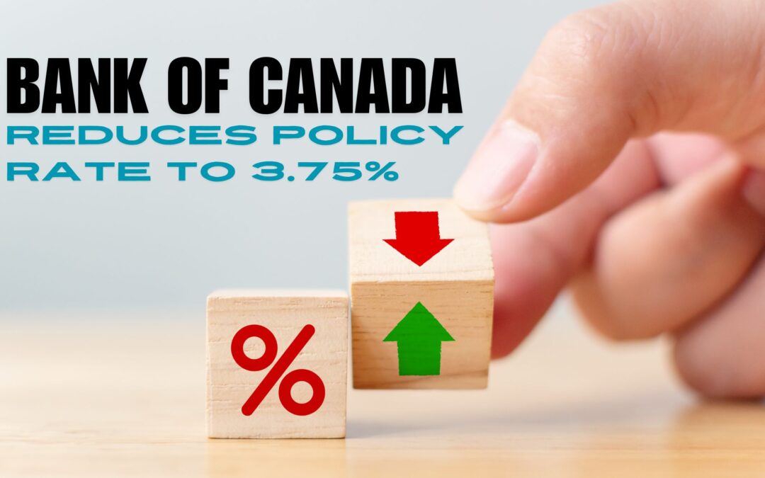 Bank of Canada Reduces Policy Rate to 3.75% (1)